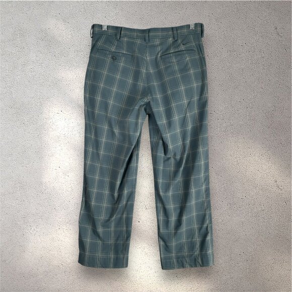 Nike Golf Performance Pants Mens 32 x 32 Plaid Dri-FIT Stretch Polyester Blend - Picture 2 of 8